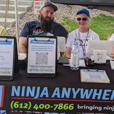 Ninja Anywhere - check in crew